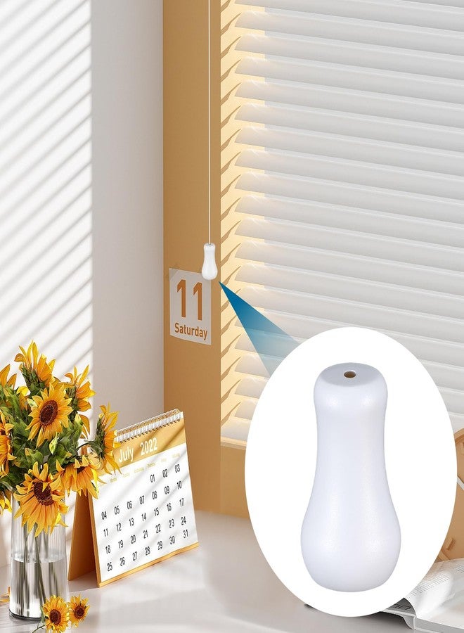 Qulkws 20Pcs White Plastic Cord Tassel Blind Pull Cord Knobs Blind Cords Pull End Blinds Cords Replacement Parts for Curtain Craft Shades - Image 5